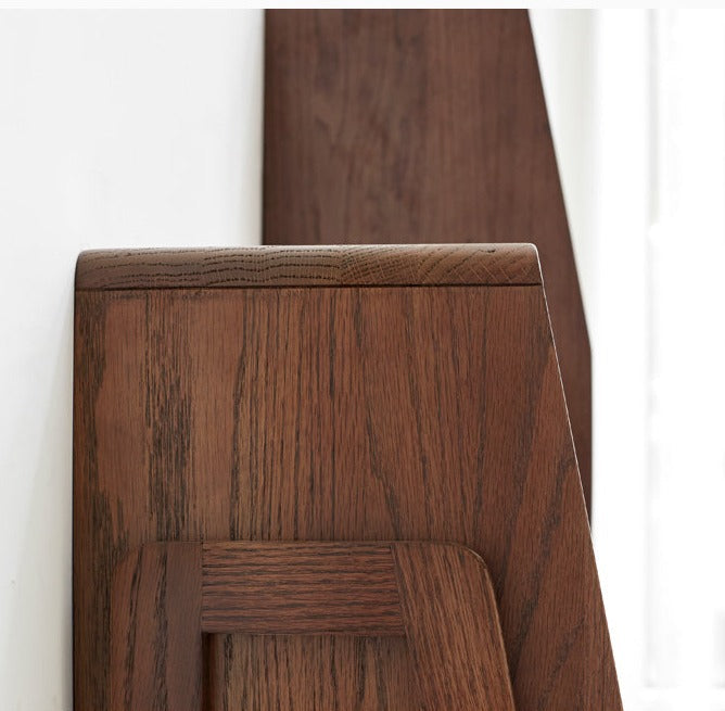 Solid Oak Wood Side Cabinet - Rustic Storage Cabinet for Living Room, Bedroom, or Entryway - Perfect for Organizing Books, Decor, and Essentials