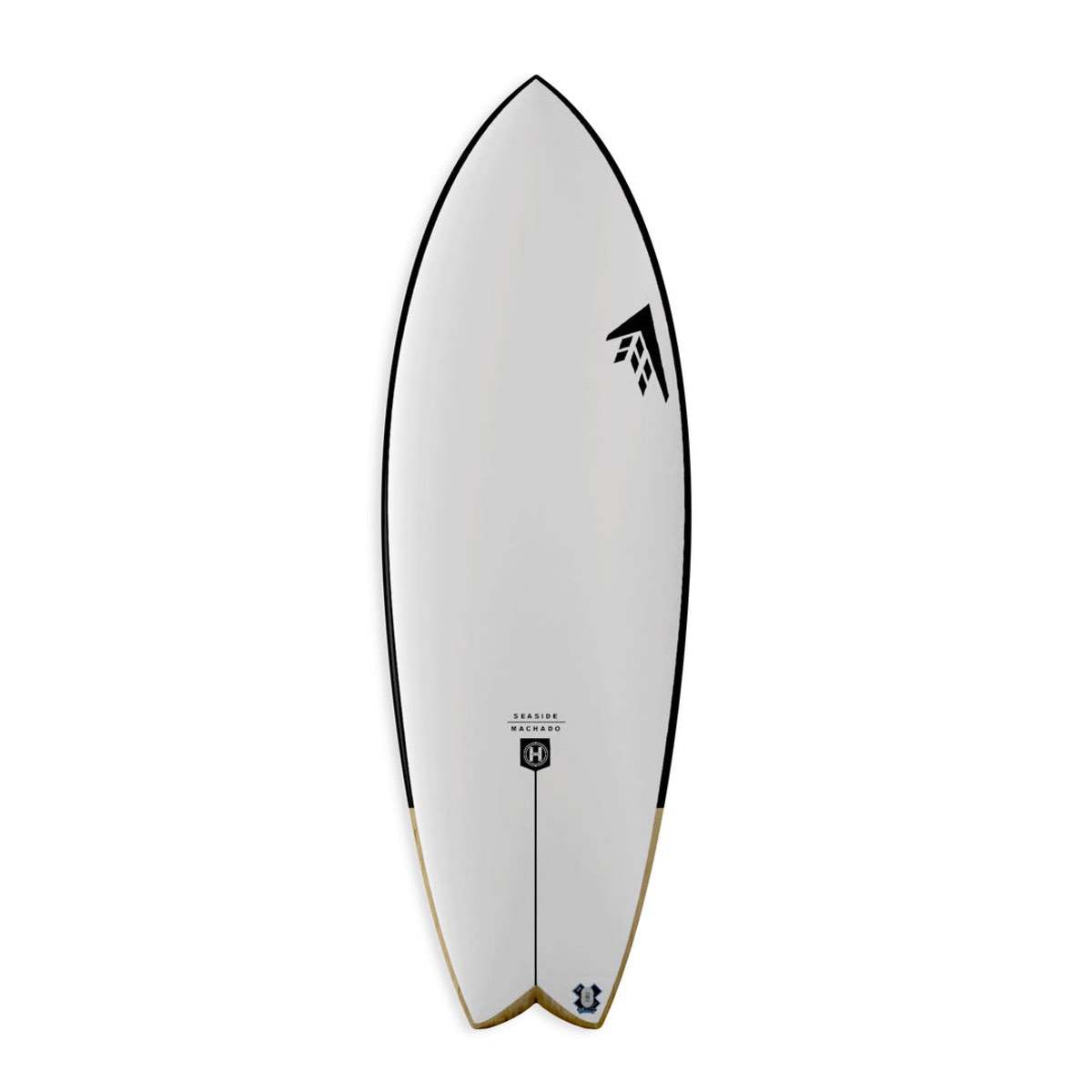 Machado Seaside 5'6 Surfboard - Helium Black with Futures Fin System | Perfect for Small Waves & Beach Breaks
