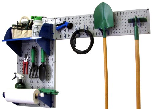 Gray Pegboard Blue Accessories