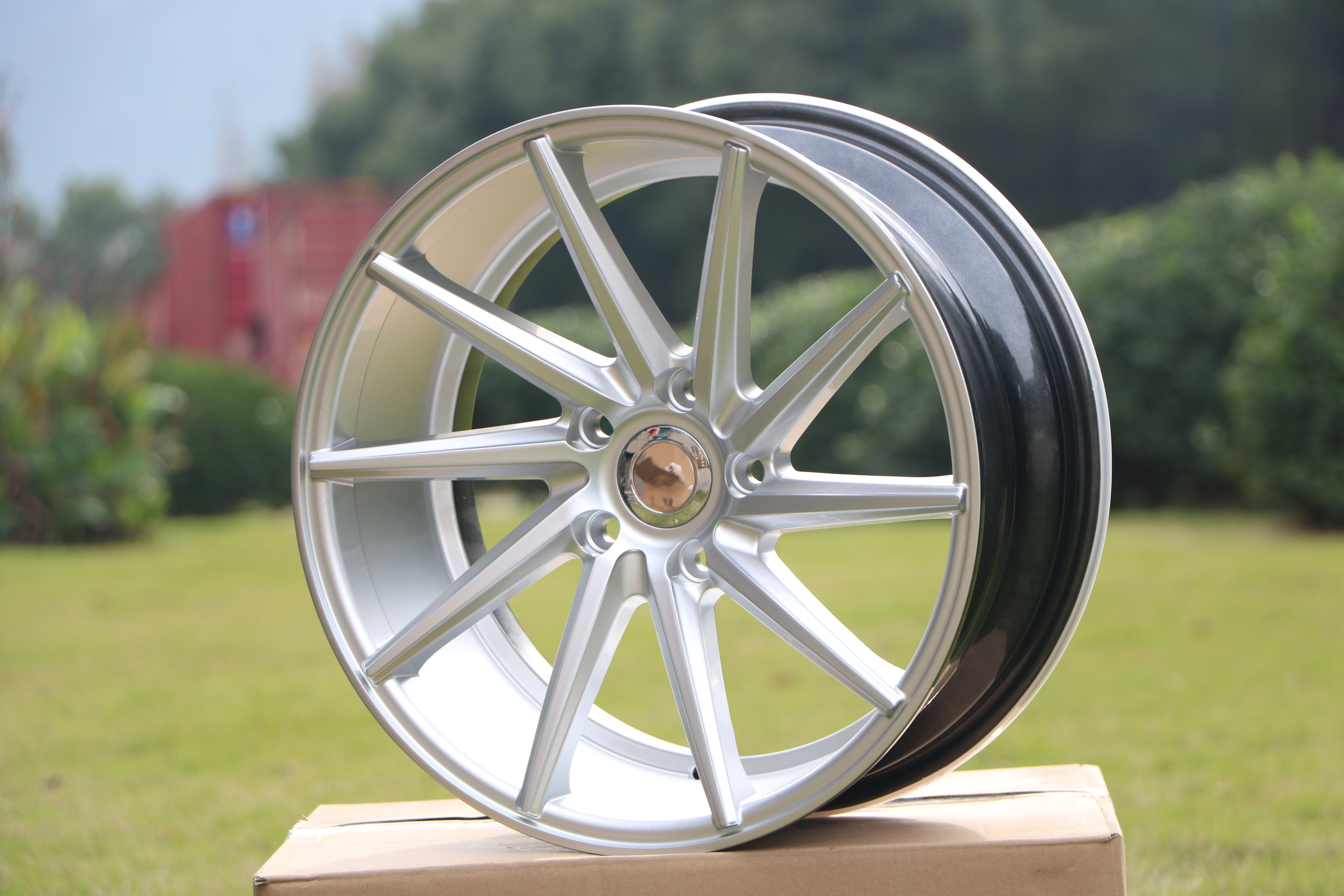 19-Inch Swirl Style Alloy Wheels - Premium Car Rims for Sedans & SUVs - Enhance Your Vehicle's Style & Performance for Street Driving & Car Shows