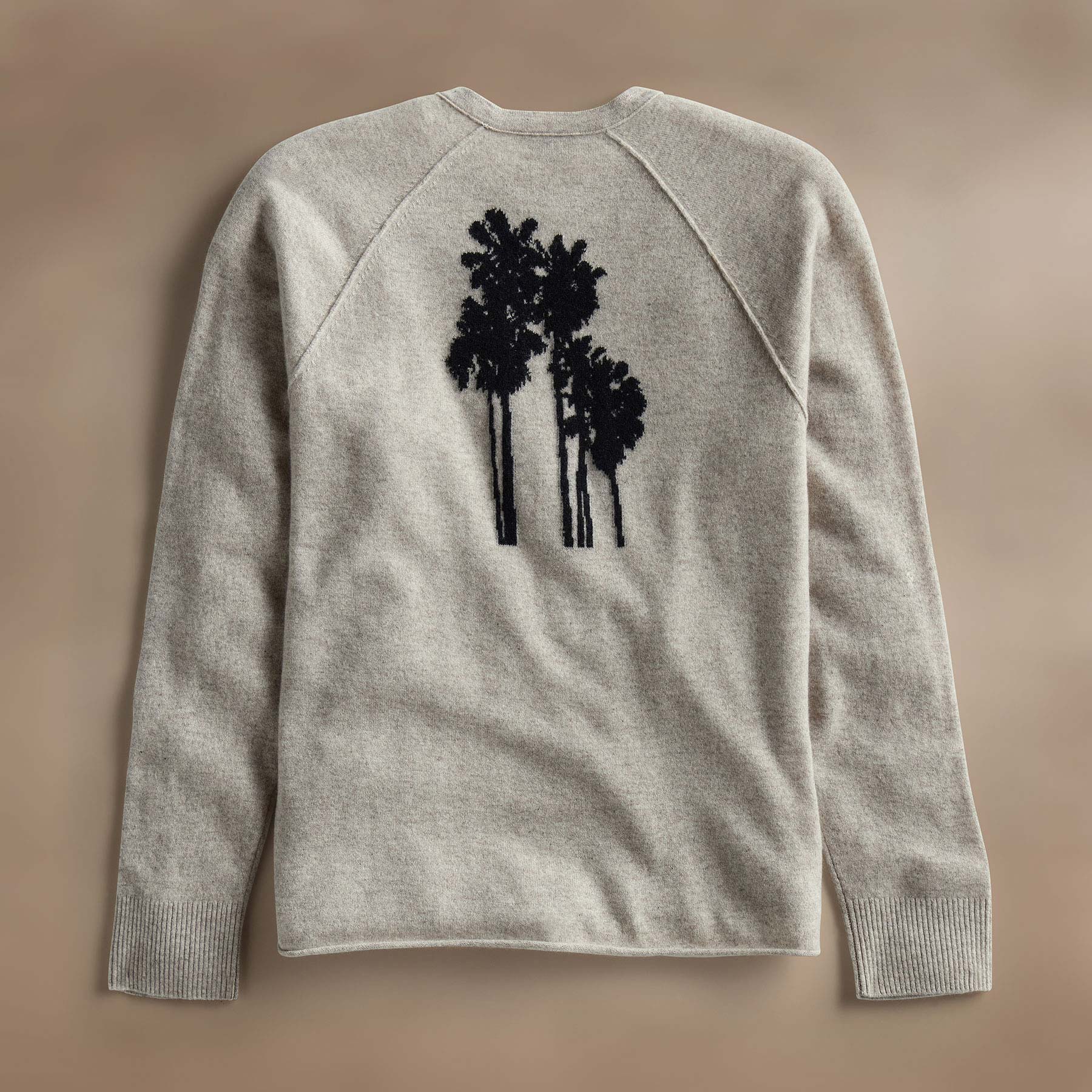 Premium Cashmere Raglan Sweater - Stone & Black Colors | Soft & Cozy Pullover for Women | Perfect for Casual Wear, Office & Fall Outfits