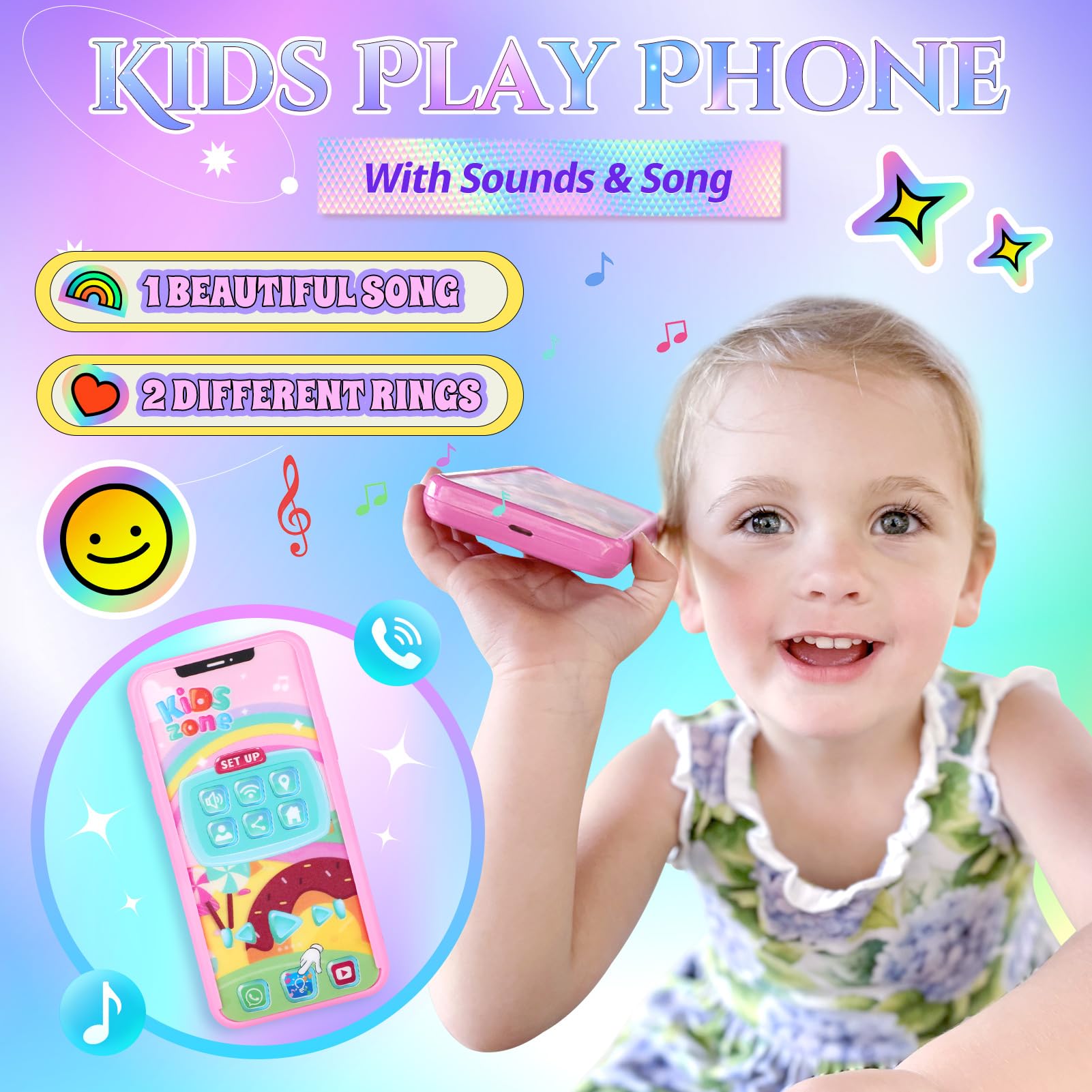GIFTINBOX Play Toddler Girls Purse - Pretend Play Handbag Toy for Kids Age 3-8, Princess Dress Up Accessories & Birthday Gift for 3 4 5 6 7 8 Year Old Girls - Perfect for Role Play, Tea Parties & Dress Up Games