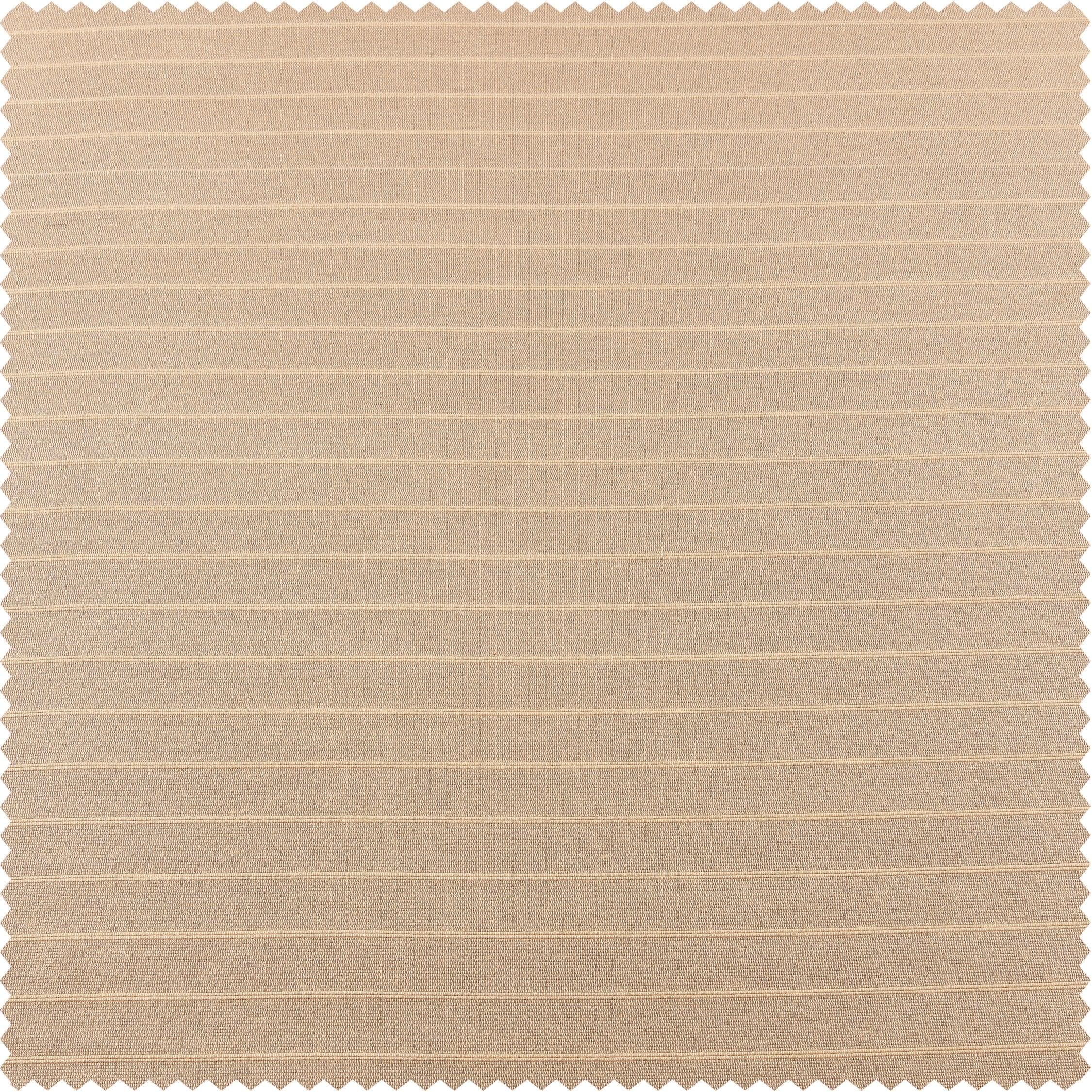 Handwoven Striped Cotton Custom Curtains for Living Room & Bedroom - Sandcastle Tan Beachy Window Drapes for Coastal Home Decor