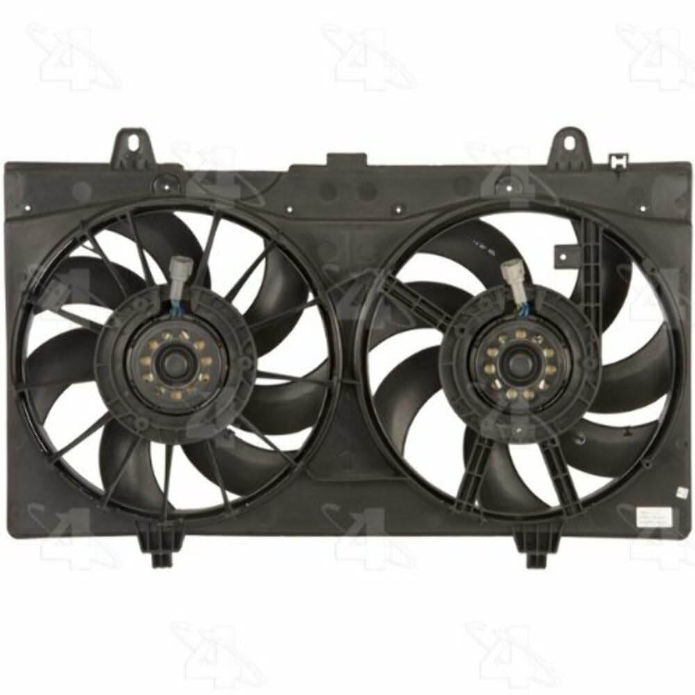Four Seasons 76148 Radiator Fan & Condenser Fan Assembly - Replacement Cooling System Part for Cars, Trucks & SUVs - Perfect for Overheating Prevention & AC Performance