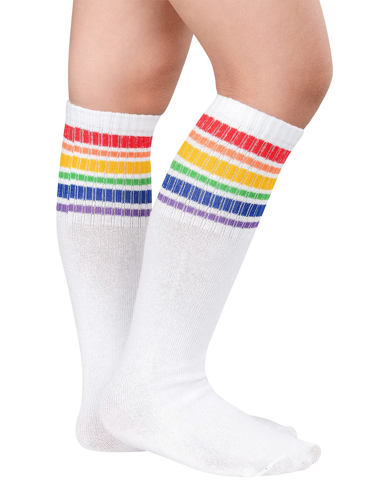 Century Star Kids Soccer Socks - Knee High Cotton Sports Socks for Boys & Girls - Breathable Uniform Socks for Toddlers - Perfect for Soccer Games, School Sports & Daily Play