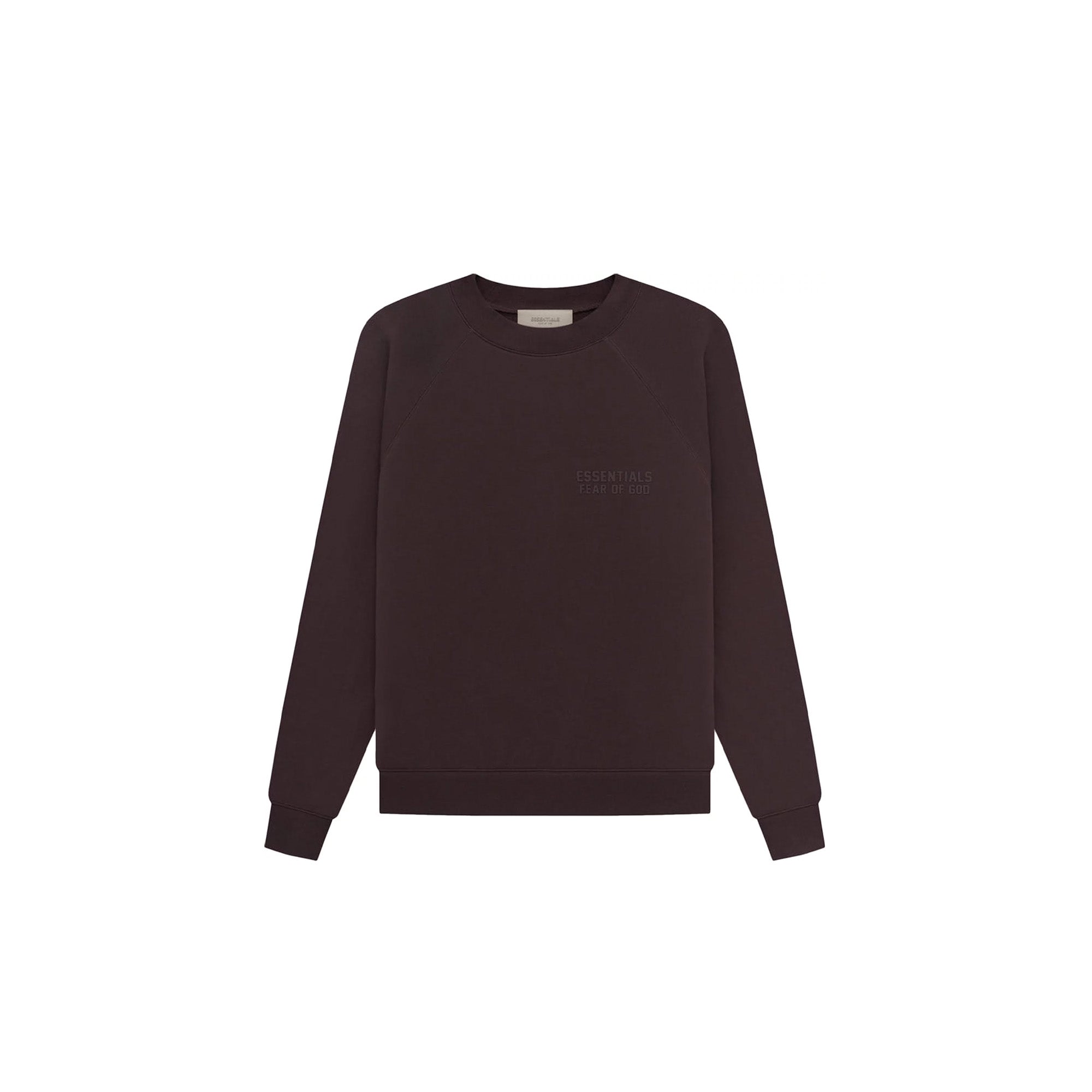 Fear of God Essentials Crewneck Sweatshirt 'Plum' 2023 - Soft Cotton Pullover Hoodie for Men | Casual Streetwear & Loungewear | Perfect for Everyday Wear, Gym, and Travel