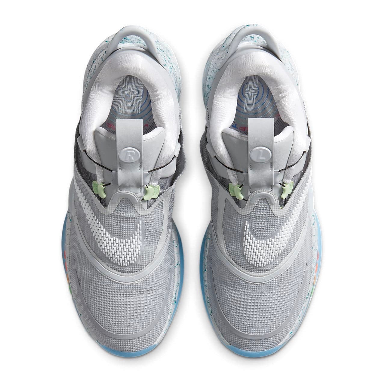Nike Adapt BB 2.0 Self-Lacing Basketball Shoes - AU Size, Wolf Grey & White Colorway - Perfect for Basketball Games, Training & Streetwear Fashion