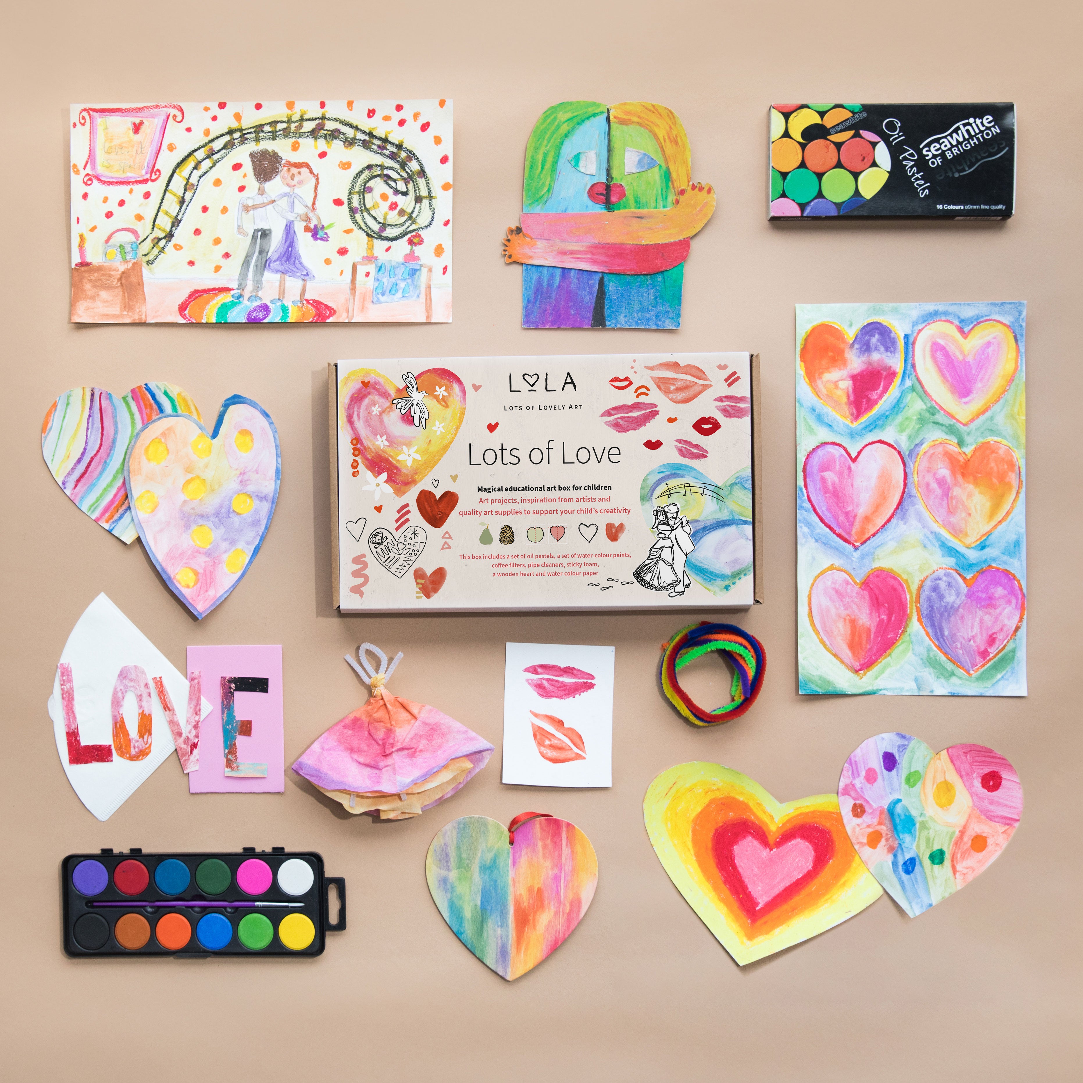 LoLA Lots Of Love Craft Gifts For Kids - DIY Creative Arts & Crafts Kits for Children's Birthday, Christmas & Holiday Presents - Perfect for Home, School & Party Activities