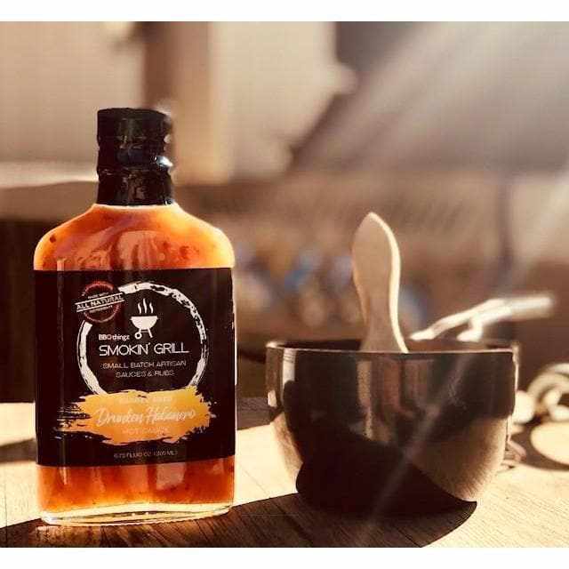 Drunken Habanero Hot Sauce - Spicy & Smoky Flavor for Grilling, Tacos & Wings | Premium Hot Sauce for BBQ, Mexican Food & Snacks