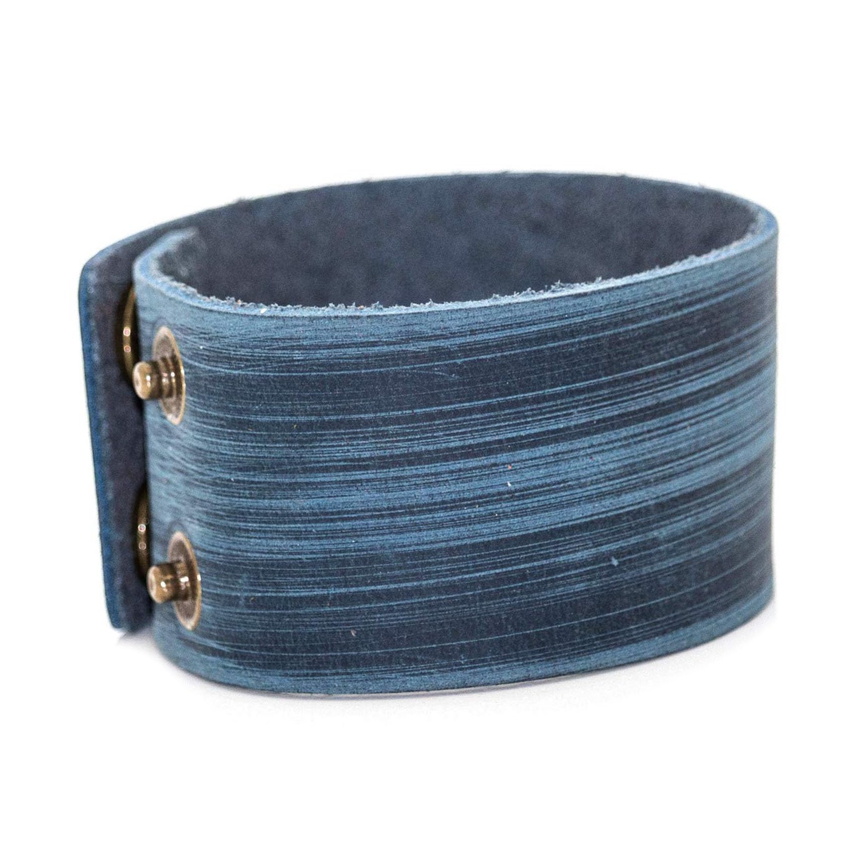 Punk Rock Wide Faux Leather Wristband - Retro Adjustable Snap Bracelet Arm Band Cuff for Men & Women - Perfect for Concerts, Costumes, and Gothic Fashion