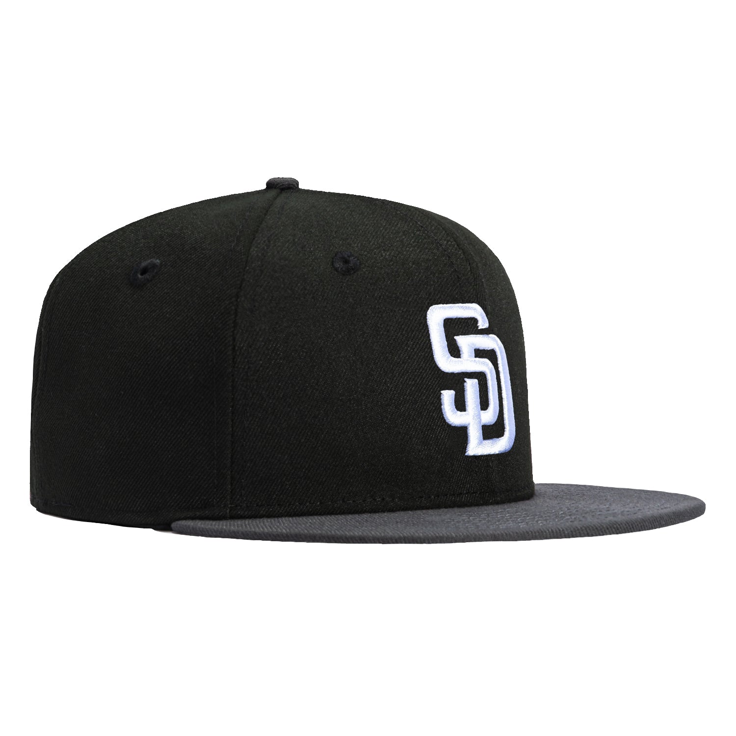 New Era 59Fifty San Diego Padres MLB Baseball Cap - Black & Graphite Adjustable Snapback Hat for Men & Women | Perfect for Baseball Games, Streetwear Fashion & Sports Fans