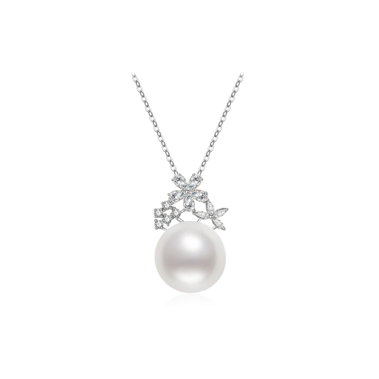 18K Solid Gold Edison Pearl Necklace KN00105 - Elegant Pearl Jewelry for Women, Perfect for Weddings, Anniversaries & Special Occasions