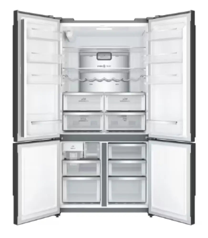 Electrolux EQE5657BA 562L UltimateTaste 700 Quad Door Refrigerator - Matte Charcoal Black | Large Capacity French Door Fridge for Modern Kitchen | Energy Efficient Stainless Steel Appliance for Home & Restaurant Use