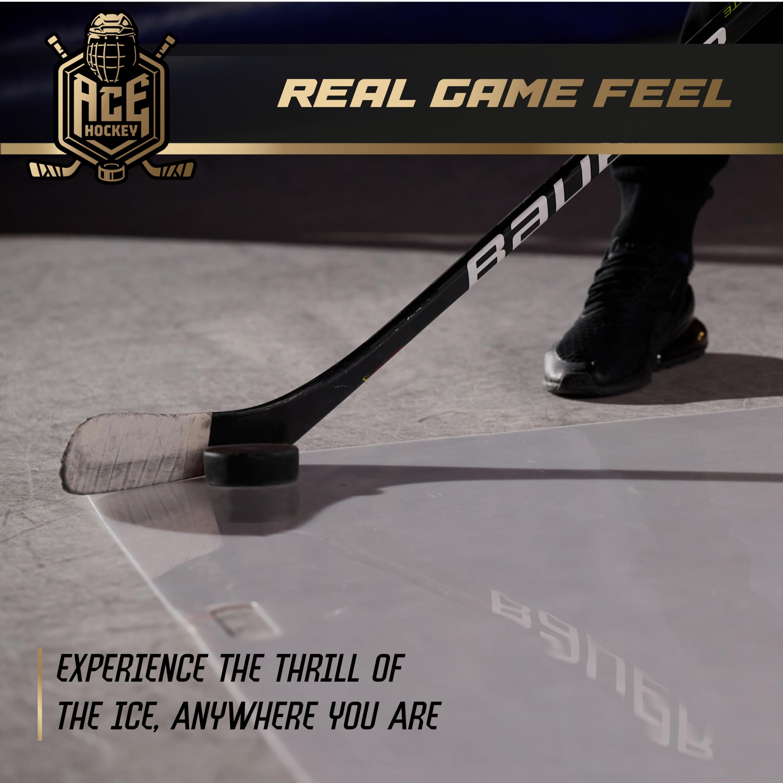 30” x 60” Synthetic Ice Shooting Pad - 12.5 sqft Hockey Training Mat for Shooting, Stickhandling & Passing Practice - Portable Off-Ice Training Surface - Perfect for Home, Garage & Backyard Hockey Drills