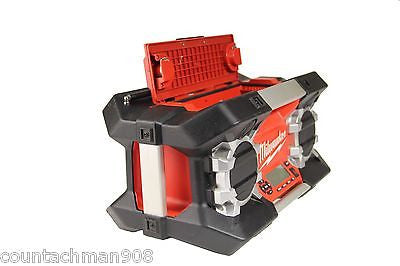 Milwaukee 2790-20 Jobsite Radio - Portable Bluetooth Speaker with AM/FM Radio & USB Charging - Perfect for Construction Sites, Workshops & Outdoor Work