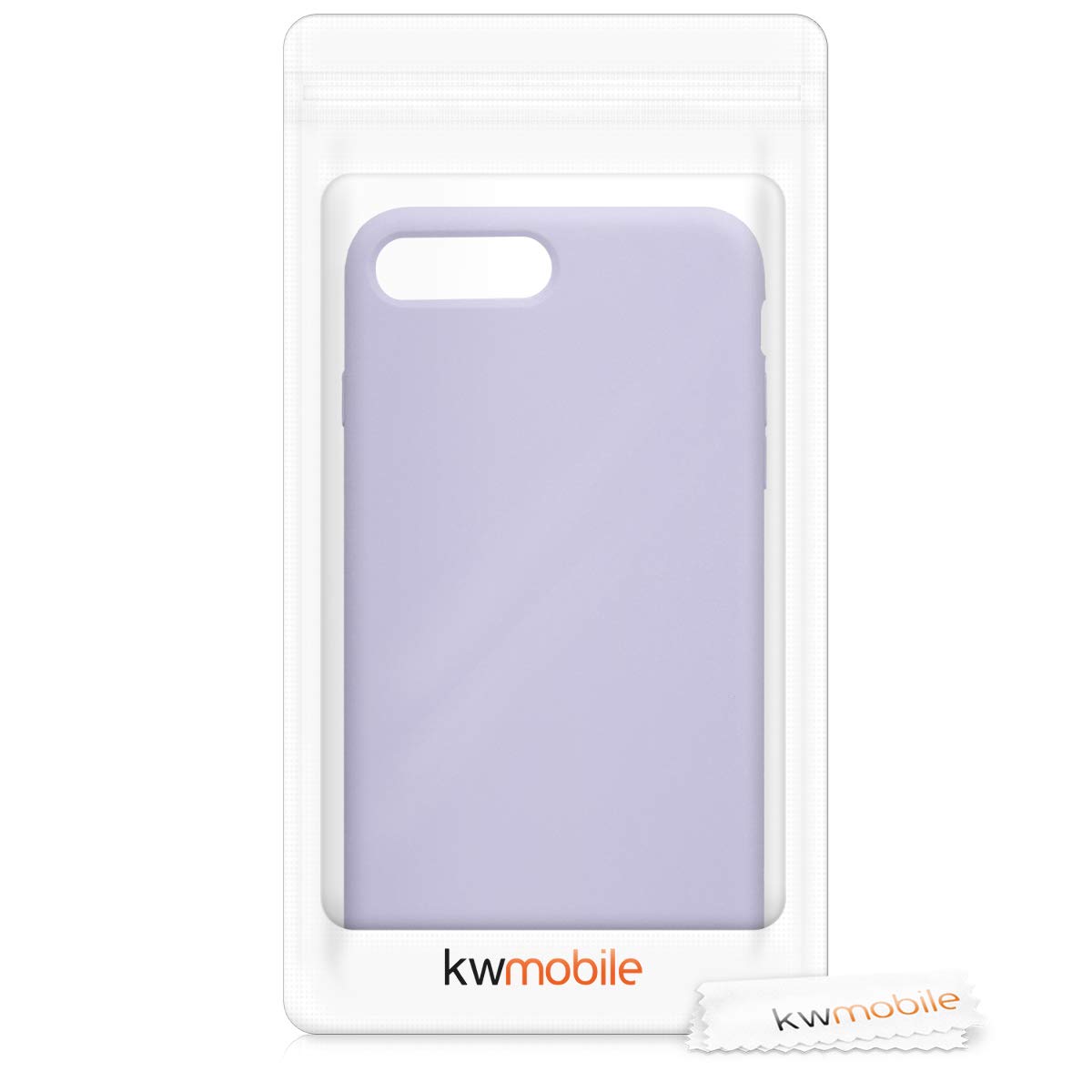 kwmobile Premium TPU Silicone Case for Apple iPhone 7 Plus/iPhone 8 Plus - Soft Protective Phone Cover in Light Lavender - Perfect for Everyday Use & Drop Protection