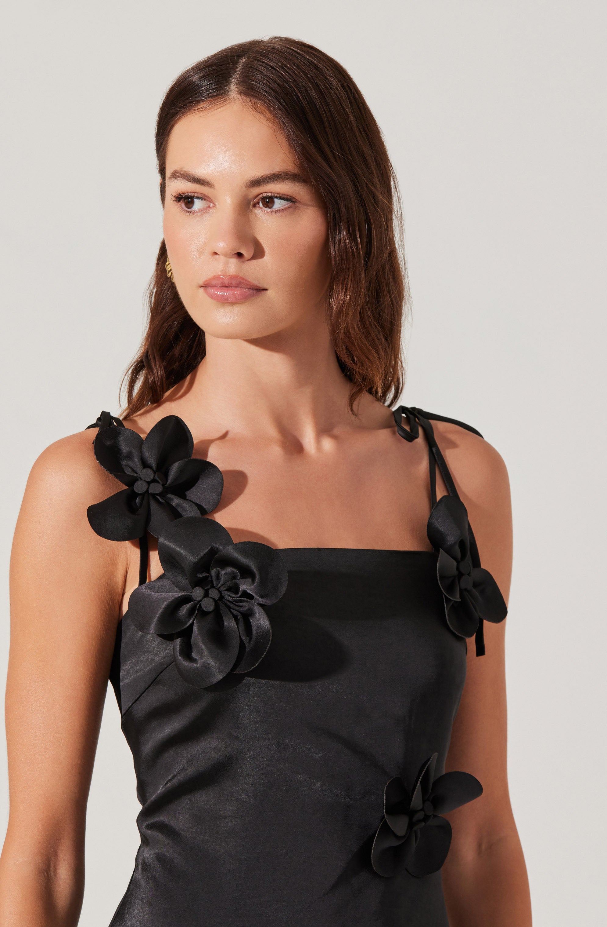 Cerelia 3D Floral Print Mini Dress for Women - Elegant Summer Party Cocktail Dress for Date Night & Special Occasions