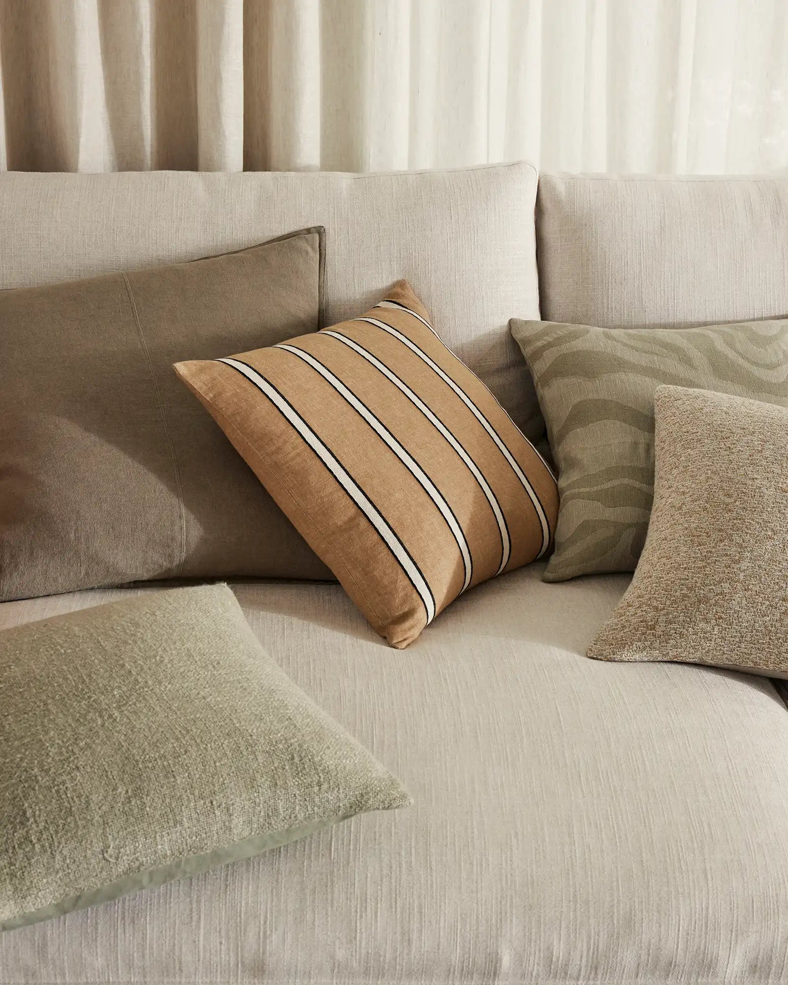 Premium Sage Green Domenica Throw Pillow - Soft Decorative Cushion for Sofa, Bed & Home Decor - Cozy Living Room & Bedroom Accent Pillow