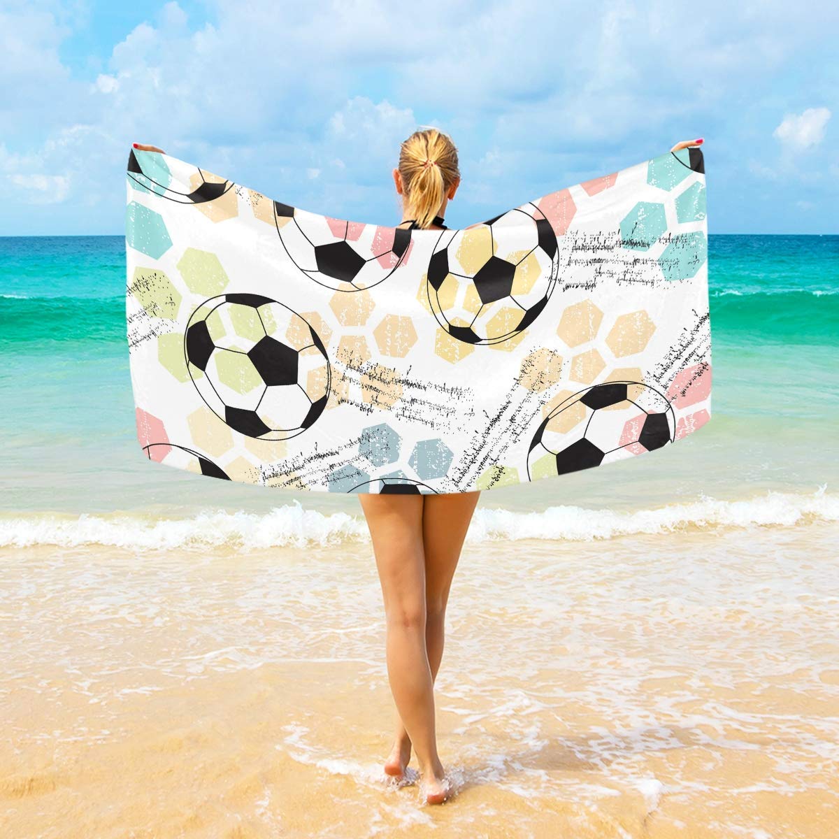 Mr.Q Q-5 Oversized Soccer Beach Towel - 32
