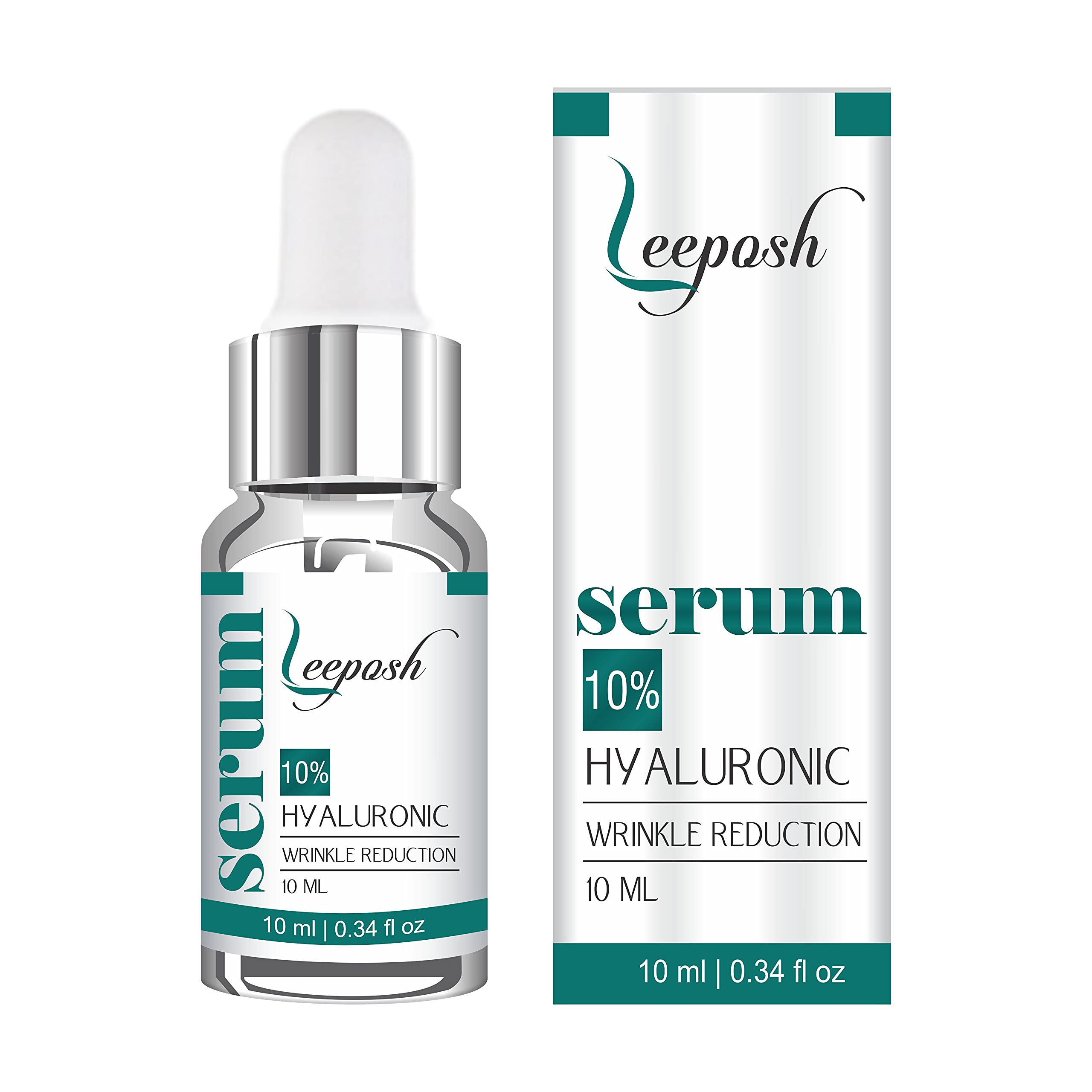 Leeposh 0.5mm Derma Roller with Hyaluronic Acid Serum - Professional Microneedling Tool for Acne Scars, Wrinkles, Stretch Marks & Hair Growth - At-Home Skin Care Treatment for Face & Body - Perfect for Anti-Aging & Skin Rejuvenation Routine