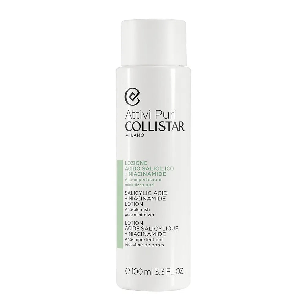 Collistar Salicylic Acid & Niacinamide Face Lotion for Acne-Prone Skin - Exfoliating & Brightening Treatment for Clear, Glowing Complexion | Daily Skincare Routine, Oily Skin Care, Blemish Control