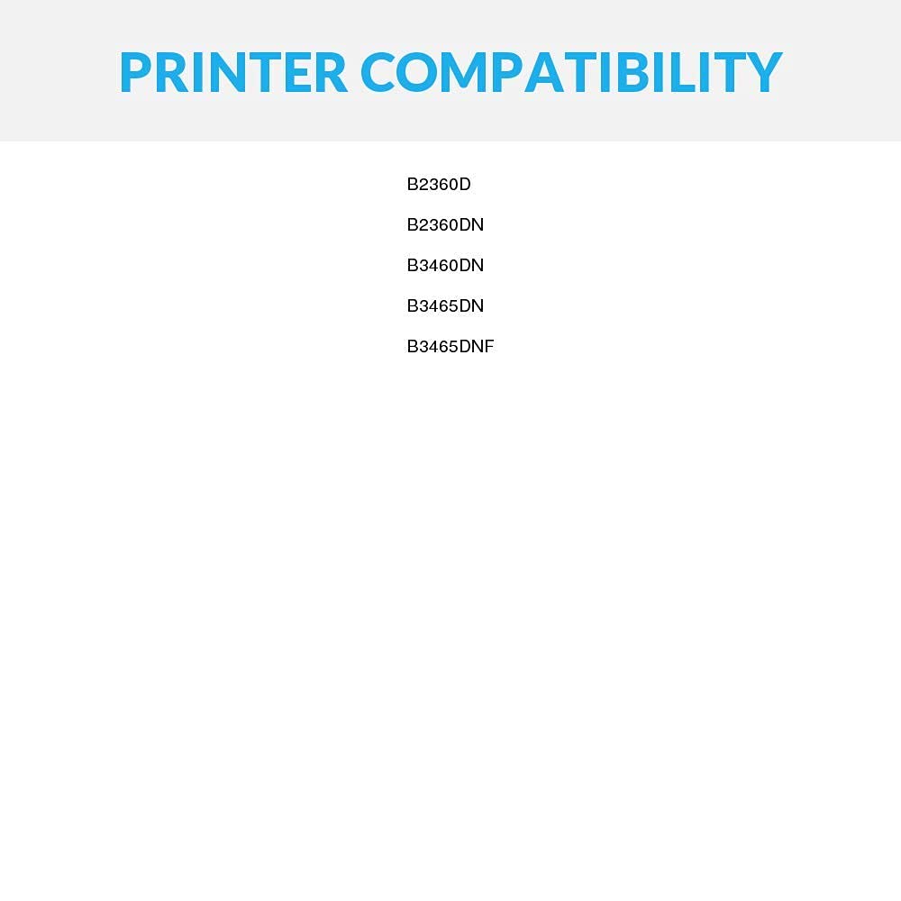High-Yield Dell 331-9805 Compatible Toner Cartridge Replacement (4-Pack, Black) for Dell B2360d/B3460dn/B3465dn/B2360dn/B3465dnf Laser Printers | Fast Printing for Office & Home Use