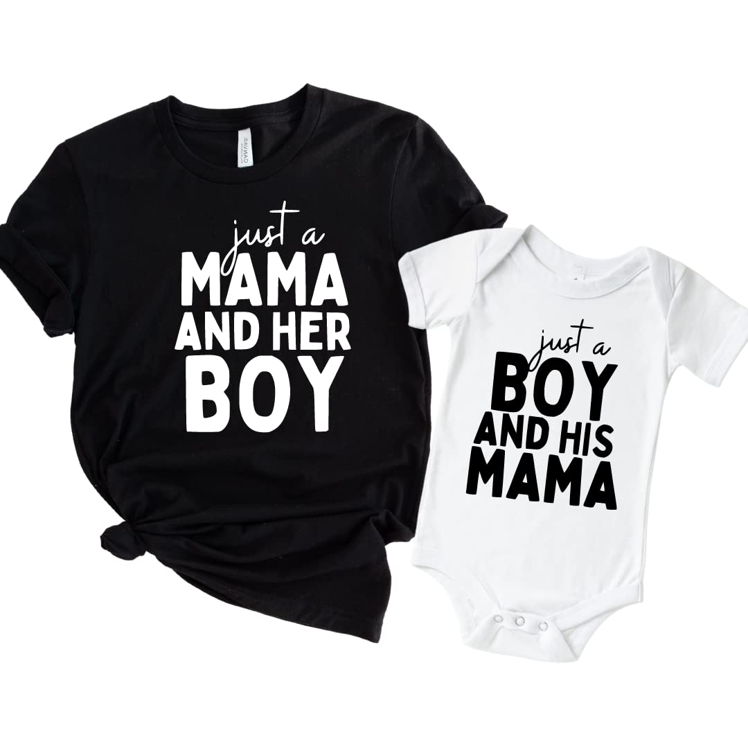 Matching Mom & Son Outfits - Mommy & Me Shirts for Boys - Mother's Day Gifts for Family Photos