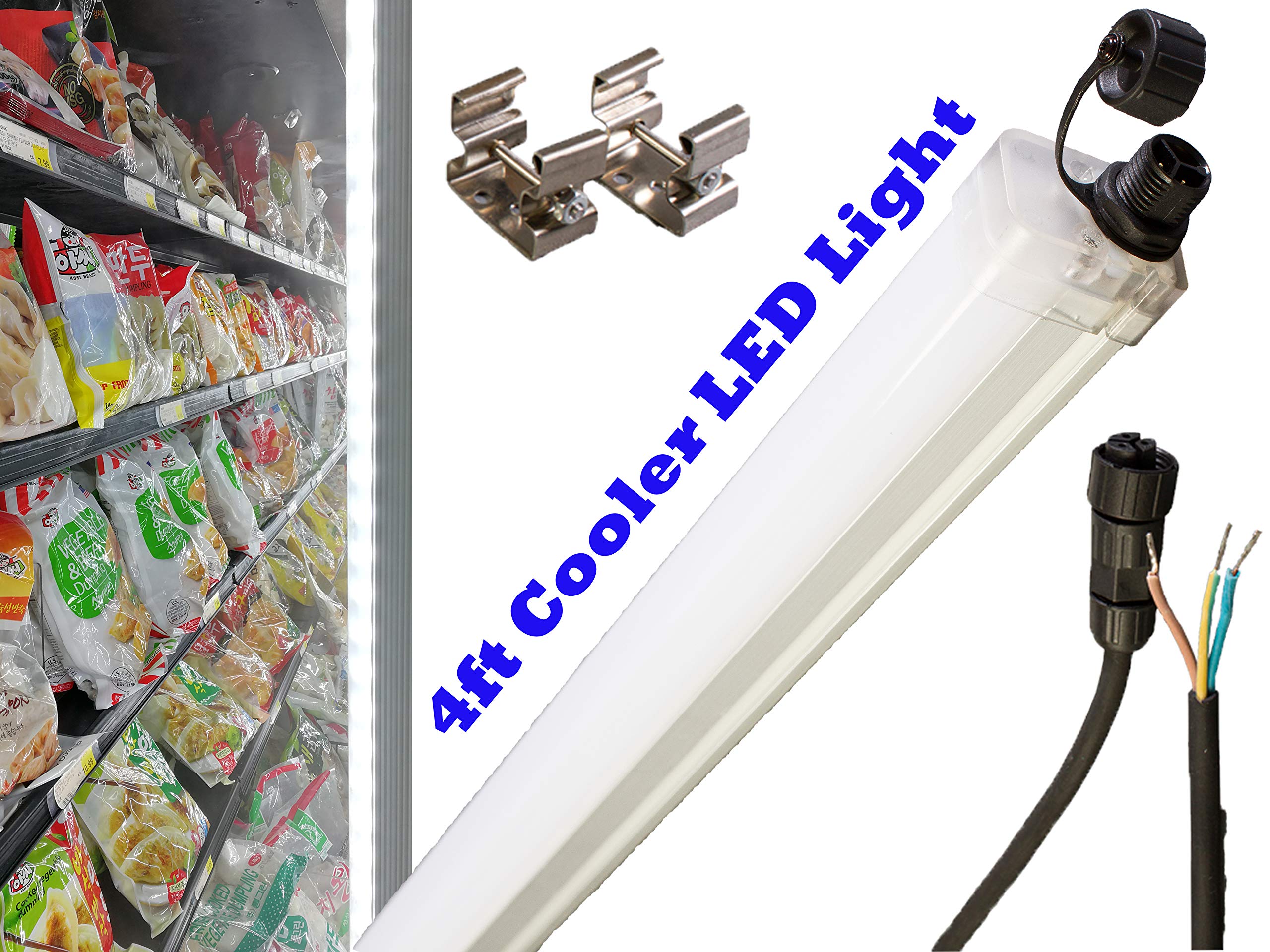 2 Pack 4FT Waterproof 30W TRIPROOF LED Light Tubes - Durable Outdoor Lighting for Parking Lots, Car Washes, Garages & Commercial Use
