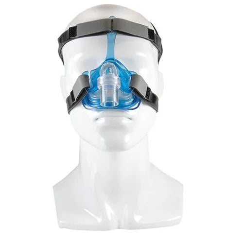 Ascend CPAP Nasal Mask System with EZFit Headgear - Comfortable Sleep Apnea Therapy Mask for Adults - Perfect for Nighttime Breathing Treatment & Travel Use