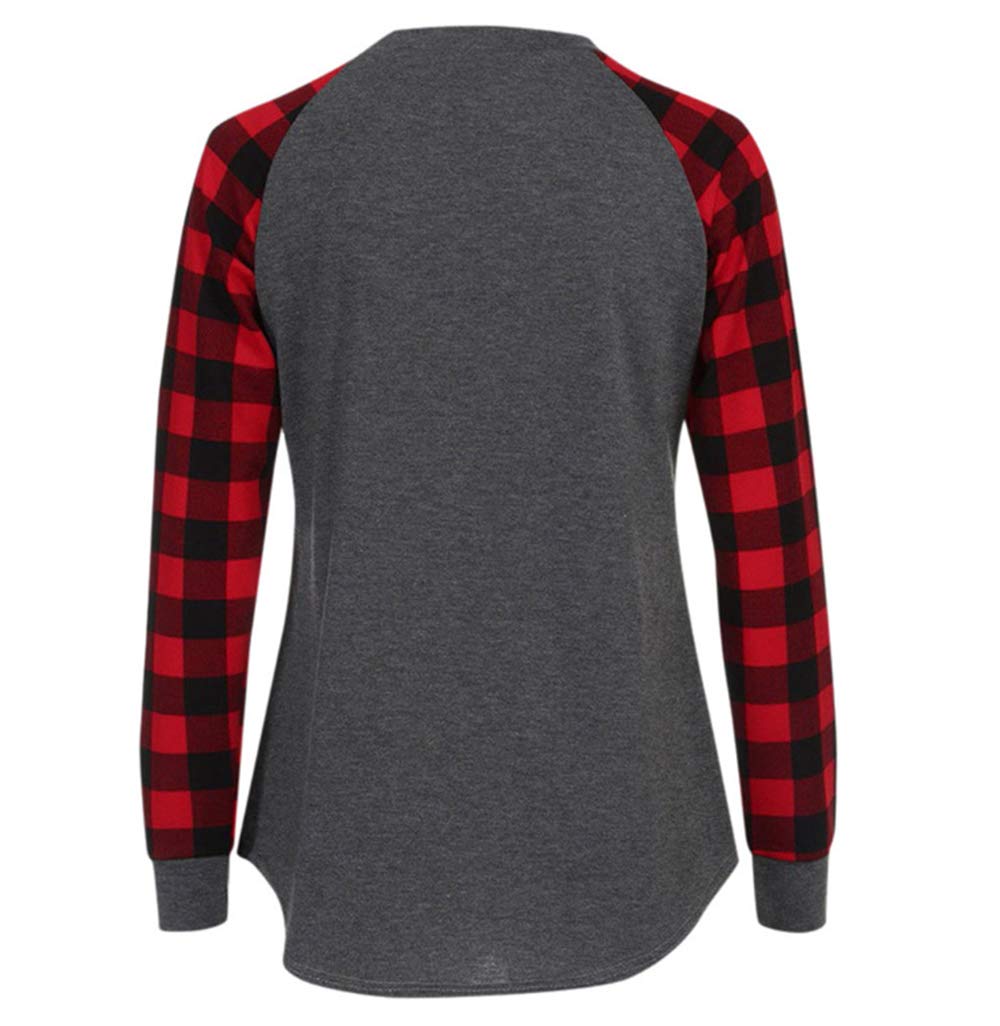 Women's Christmas Movie Watching Long Sleeve Raglan T-Shirt - Snowman & Plaid Design Cozy Holiday Top for Family Gatherings, Gift Exchanges & Winter Relaxation