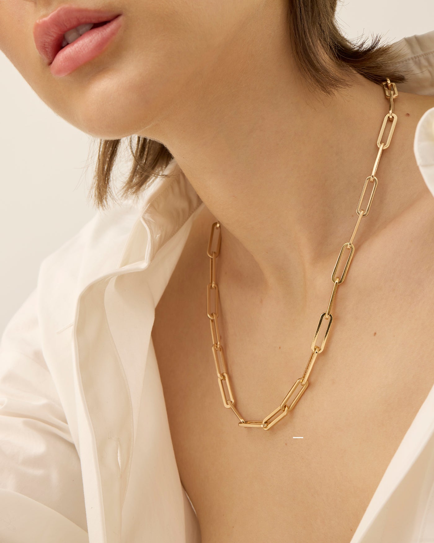 Andi Slim Chain Gold Necklace - 14K Gold Plated Dainty Chain for Women - Perfect for Layering, Gifts & Everyday Wear