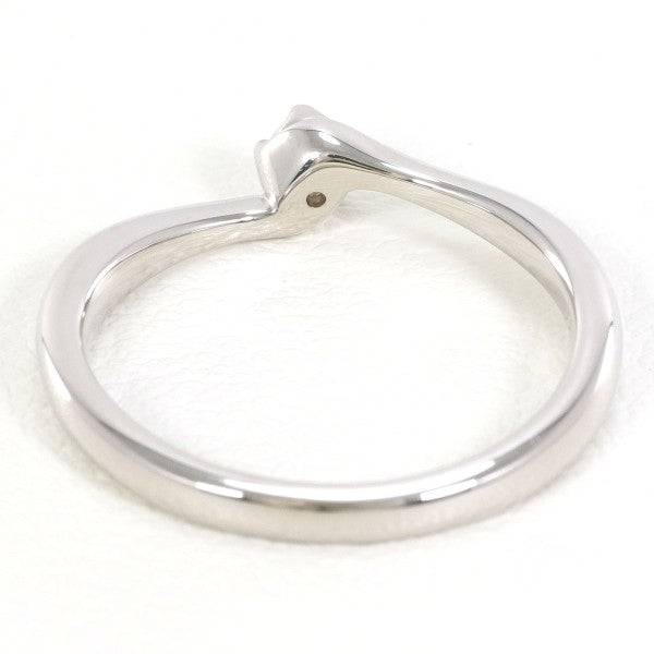 4℃ K10 White Gold Diamond Ring - 9.5 Size, Elegant Wedding & Engagement Jewelry for Women, Perfect Gift for Anniversary & Valentine's Day