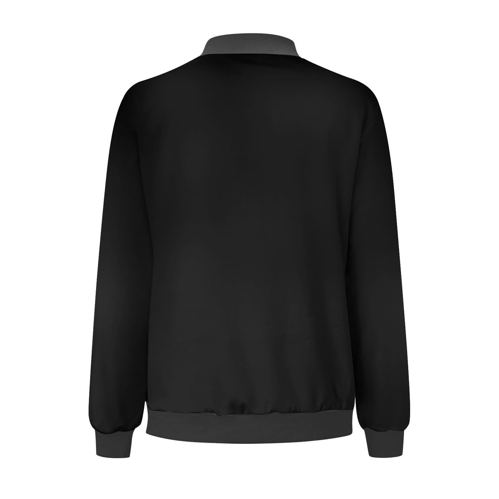 Women's Lightweight Floral Zip-Up Bomber Jacket - Spring Long Sleeve Stand Collar Coat - Casual Short Outerwear Tops for Daily Wear, Date Night & Spring Outfits
