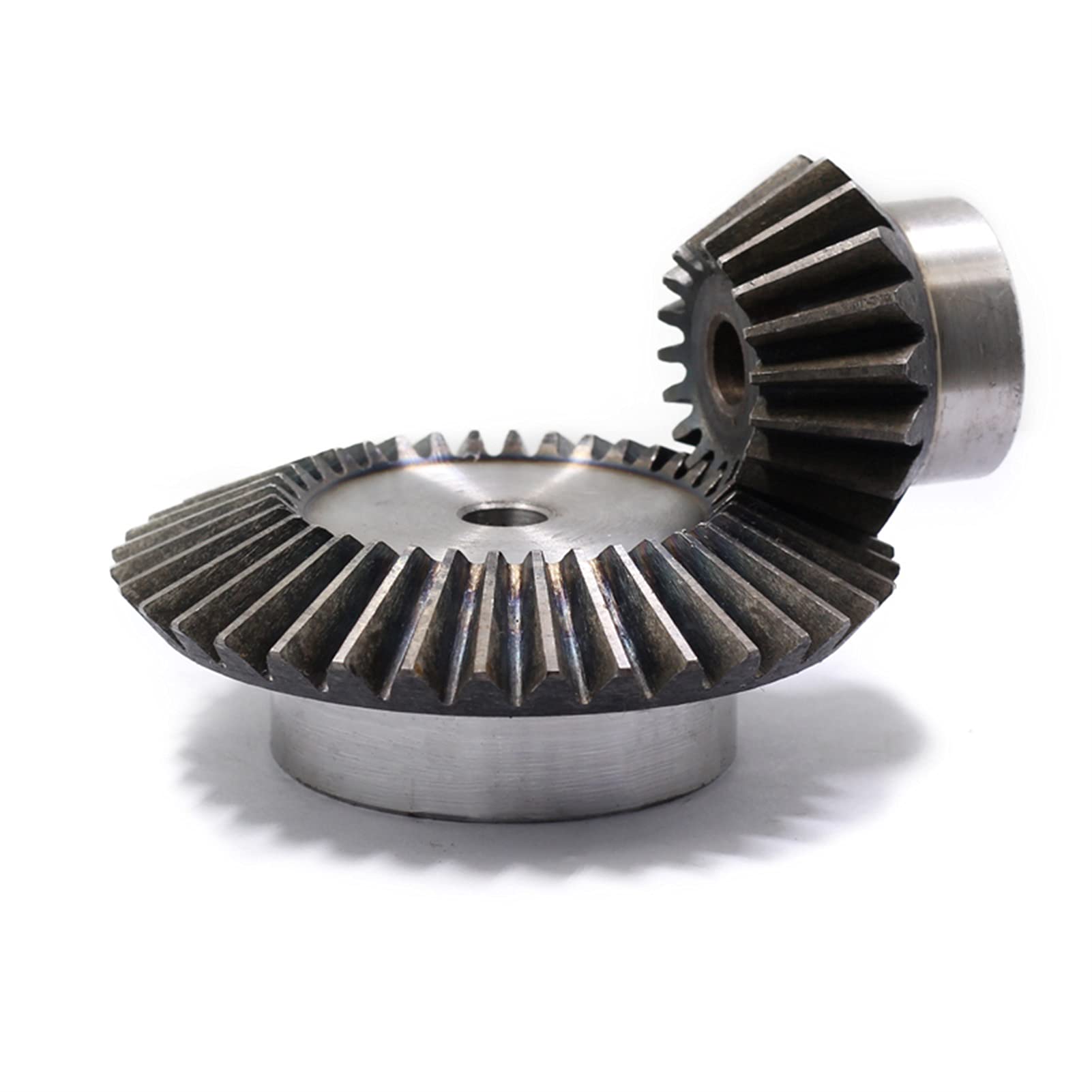 High-Quality 1:2 Bevel Gear 2.5 Modulus 20T+40T with 12mm Inner Hole - 90 Degree Steel Drive Gear for Power Transmission - Perfect for Robotics, CNC Machines, and Industrial Equipment (M5 Screw, Durable Construction)