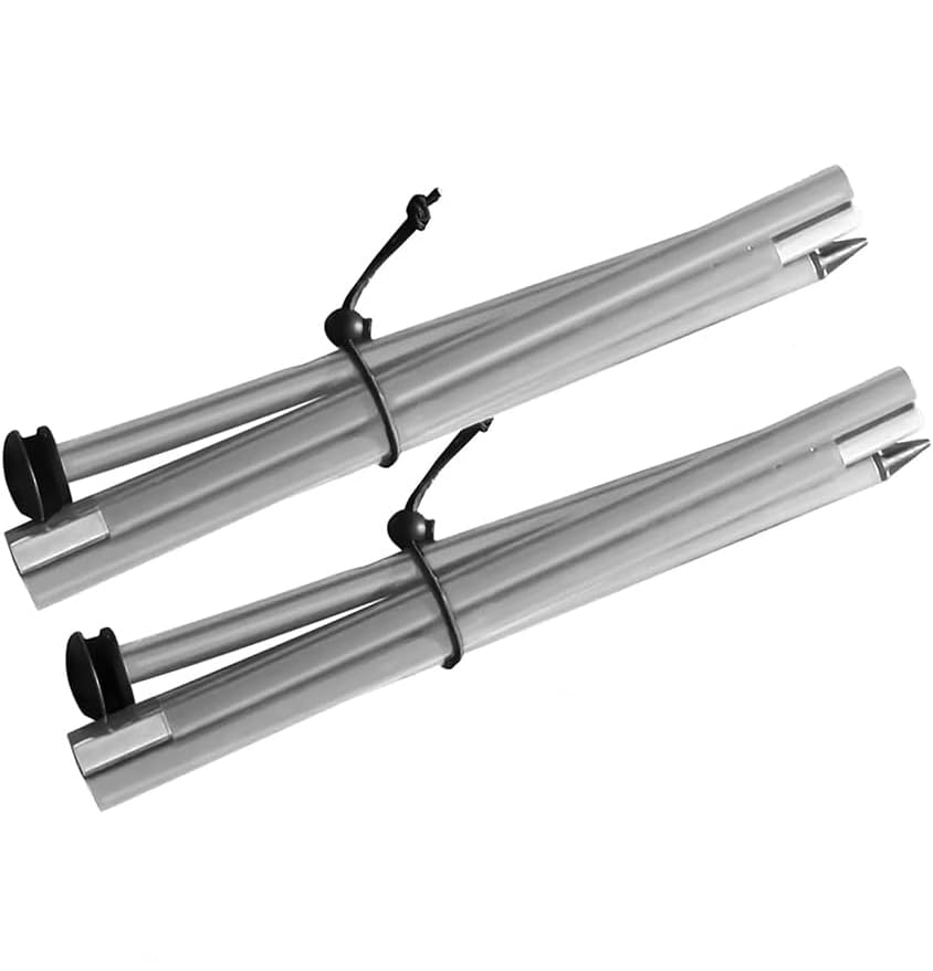 2 Heavy-Duty Beach Canopy Stability Poles with Patented Pole Bracket - Secure Support for Beach Tents, Sun Shelters & Outdoor Canopies - Perfect for Sandy Beaches, Camping & Picnics