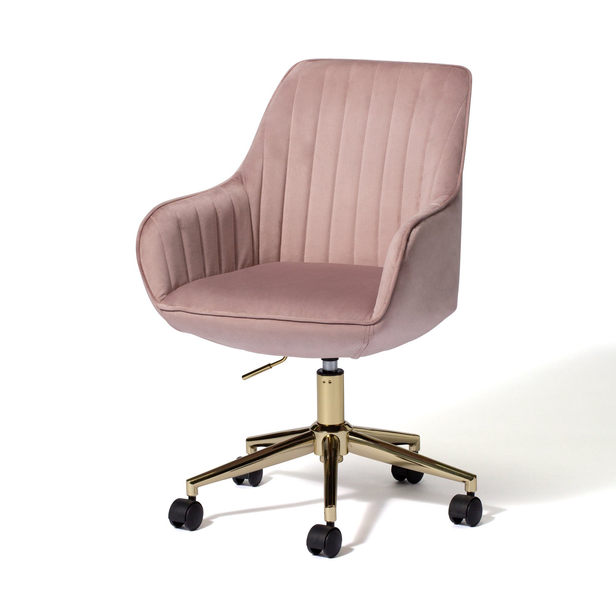 Eldorado Ergonomic Pink Desk Chair - Adjustable Height (W530 x D540 x H800) - Perfect for Home Office, Gaming & Study