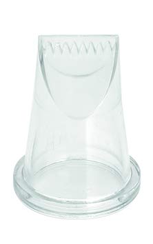 Matfer Bourgeat Polycarbonate Yule Log Pastry Tips - 7/8 Inch 8-Teeth Baking Decorating Nozzles (Pack of 2) - Perfect for Christmas Cakes, Holiday Desserts & Professional Pastry Making