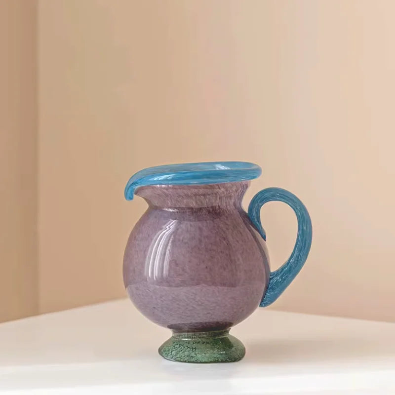 Handblown Piccolo Glass Vase - Elegant Small Flower Vase for Home Decor, Wedding Centerpieces & Tabletop Arrangements