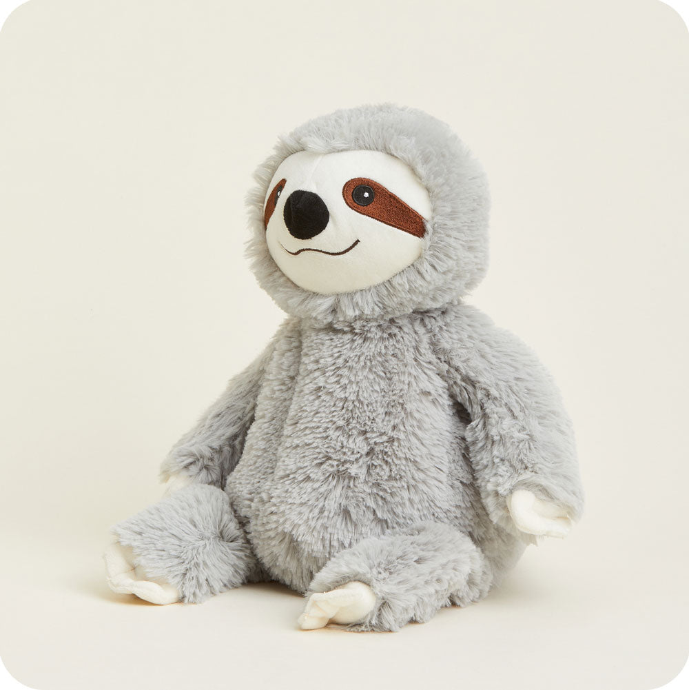 Gray Sloth Warmies - Soft Plush Heating Pad for Kids & Adults - Perfect for Relaxation, Stress Relief & Comfort at Home or Office
