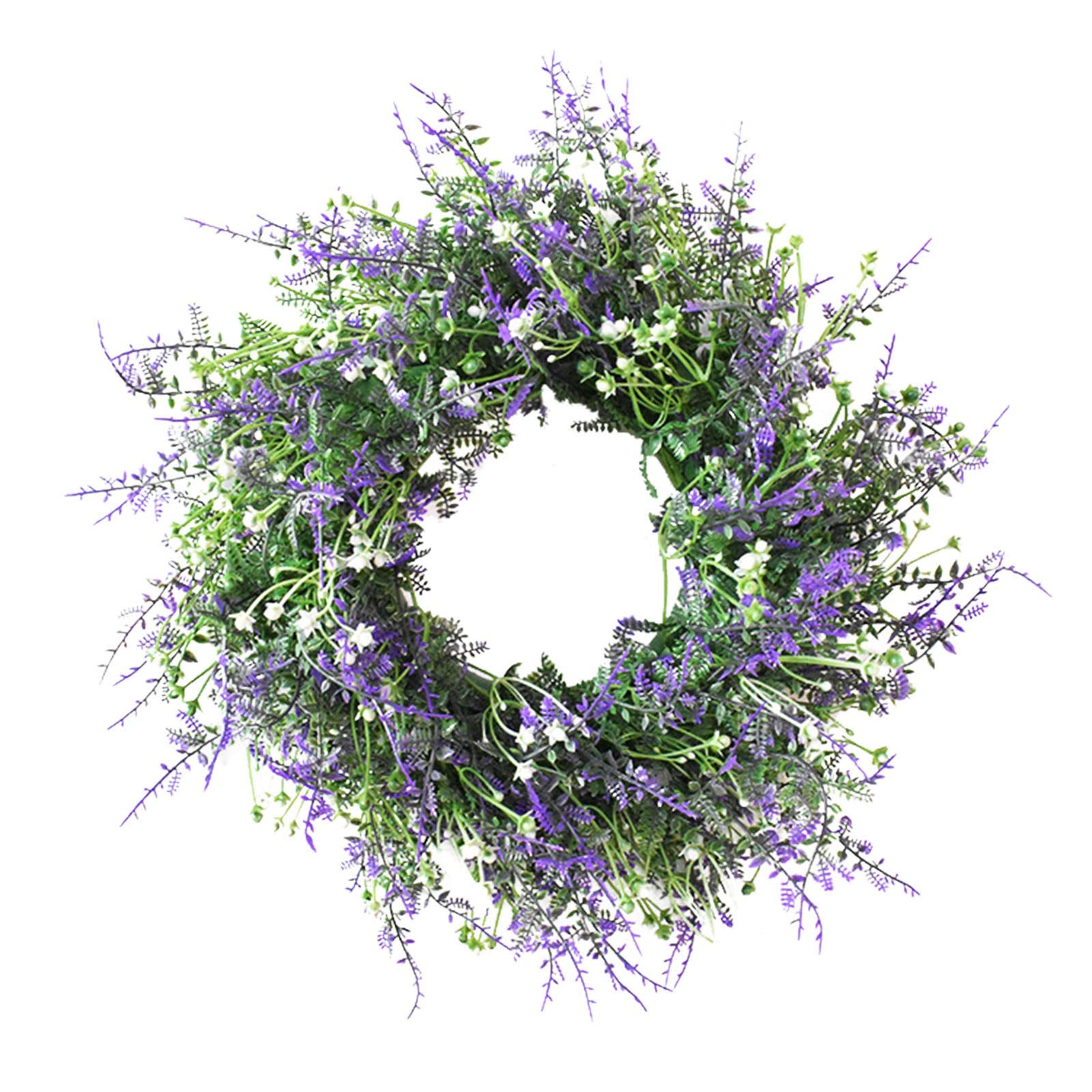 Boddenly Artificial Green Wreath - Realistic Faux Plant Garland for Home & Office Decor, Durable Outdoor Hanging Flowers (Multicolor, One Size) - Perfect for Door Decorations, Wedding Centerpieces & Seasonal Wall Hangings