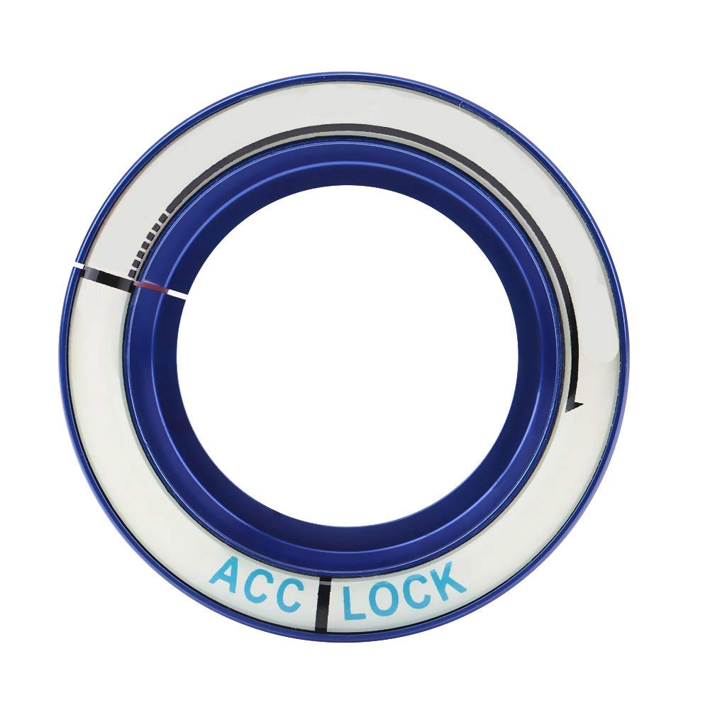 Blue Car Luminous Ignition Switch Ring Cover Trim for Ford Focus 2005-2018 - Key Hole Decoration & Night Driving Safety Accessory