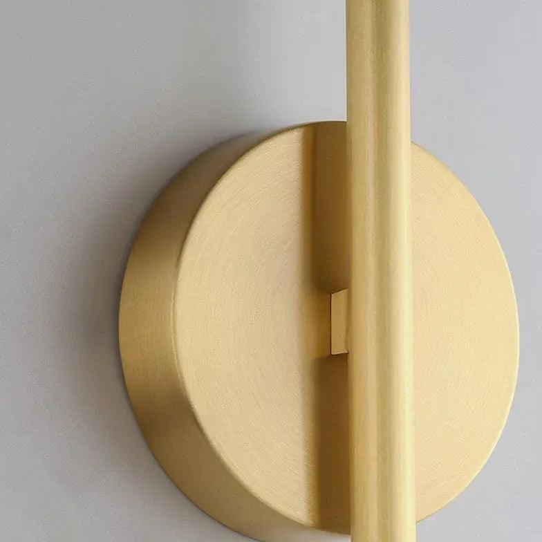 Nordic Style Gold LED Wall Light - Modern Minimalist Lighting for Living Room, Bedroom, and Hallway Decor