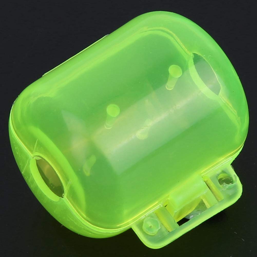 50pcs Plastic Fishing Hook Box - Yellow Squid Lure Case for Saltwater Fishing