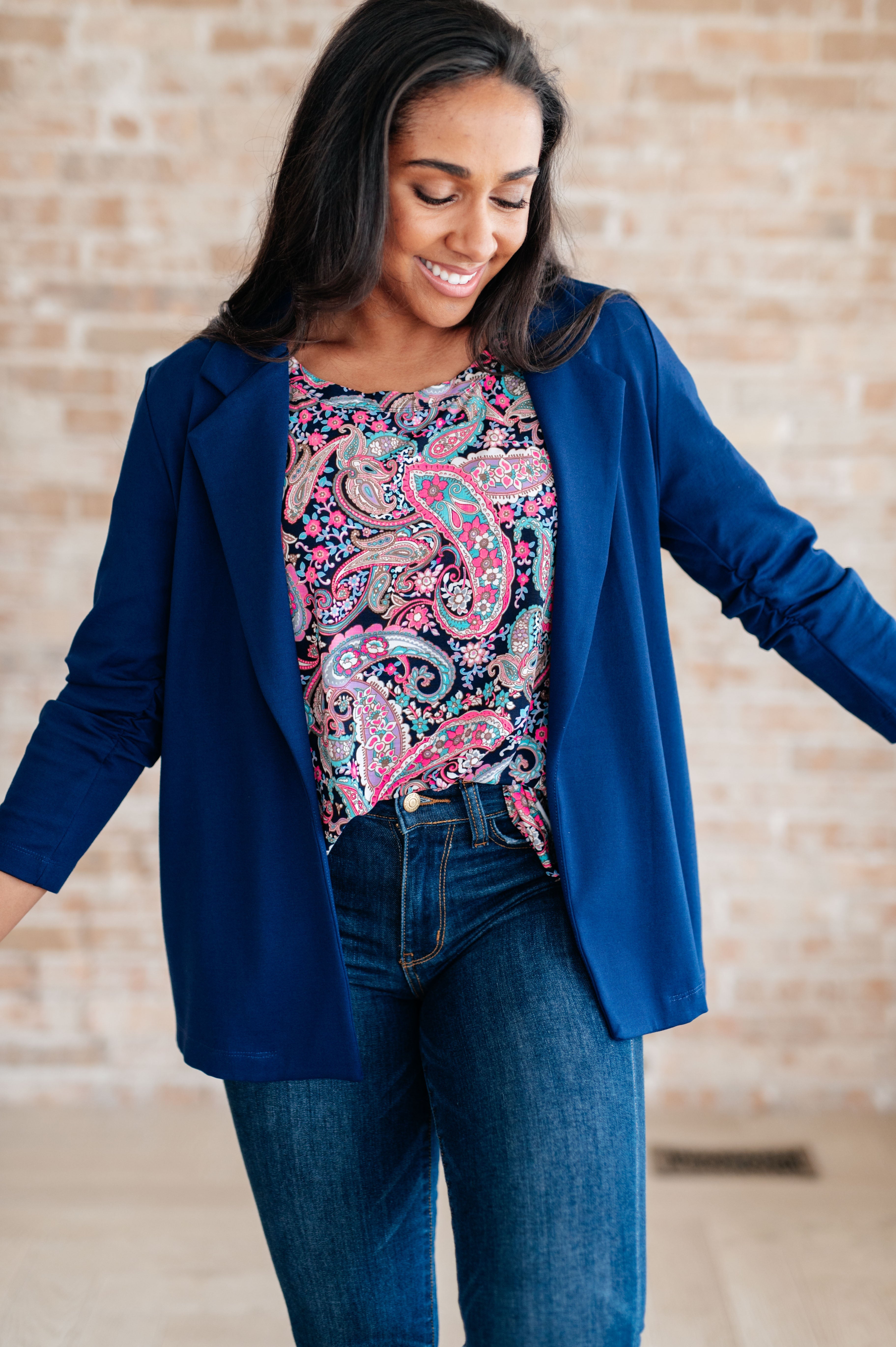 Essentially You Women's Pink Paisley Print Top | Floral Blouse for Casual Wear, Date Night & Summer Outfits