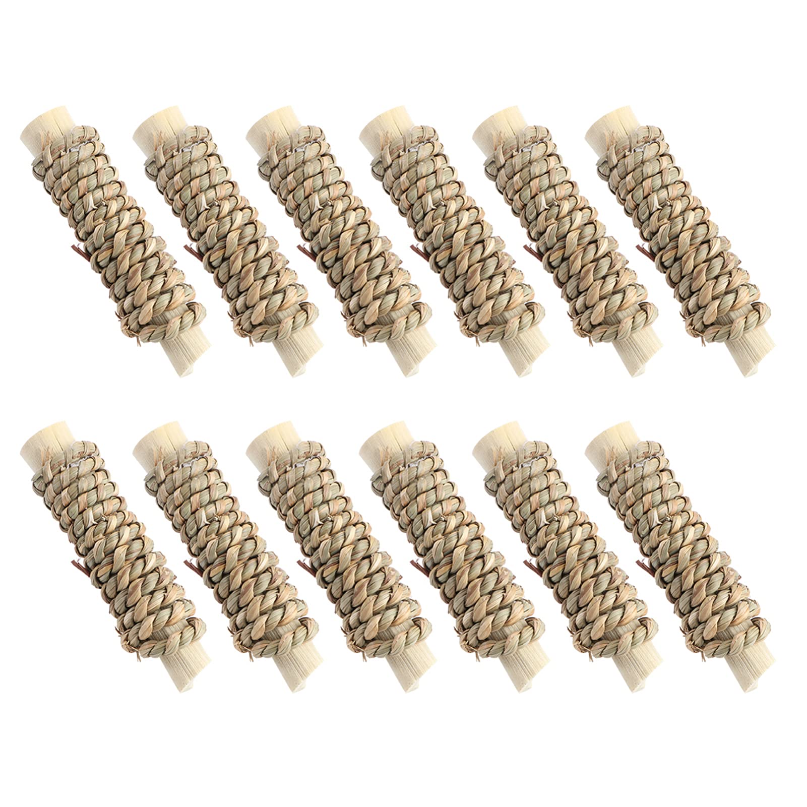 Balacoo 2-Pack Natural Wooden Hamster Chew Toys - Small Animal Teething & Foraging Toys for Hamsters, Chinchillas, Puppies & Parrots - Safe Biting & Grinding Orb for Pet Dental Care & Cage Enrichment