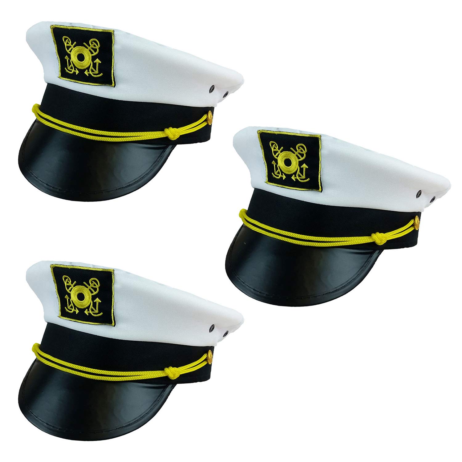 Funny Party Hats - Nautical Captain Hat for Bachelor & Bachelorette Parties - Cruise Ship Costume Accessories - Perfect for Yacht Theme, Birthday Celebrations and Nautical Events