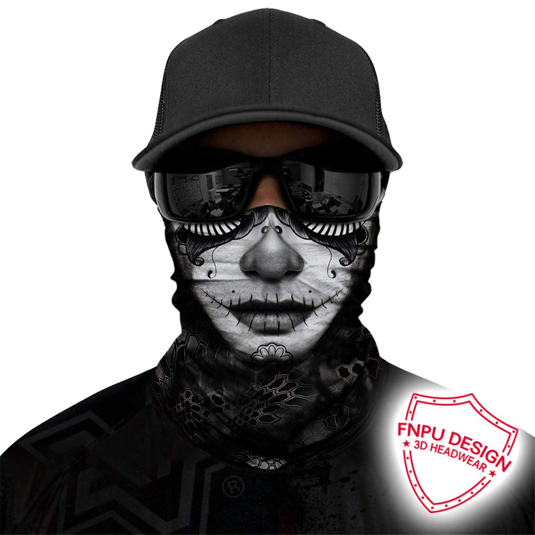 Seamless Neck Gaiter Scarf - UV Protection Face Mask & Bandana for Motorcycle, Cycling, Running - Breathable & Lightweight for Outdoor Sports & Daily Wear