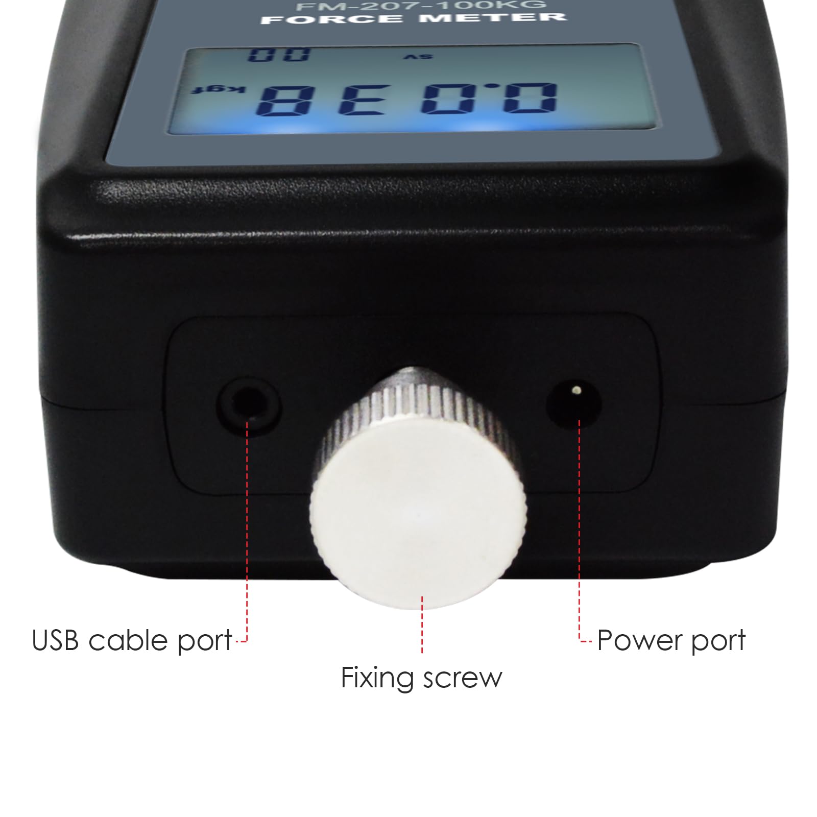 Digital Force Gauge 20K Newton Meter - High Precision Push/Pull Tester for Manufacturing, Electronics, Auto Parts (N/kg/lb/g Measurement) - Ideal for Quality Control, Material Testing & Industrial Applications