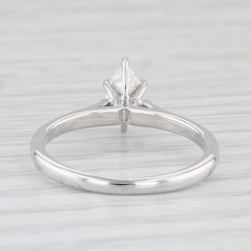 0.46ctw VS2 Marquise Cut Solitaire Diamond Engagement Ring in 14k White Gold - Size 6.25 - Perfect for Proposals, Anniversaries & Special Occasions