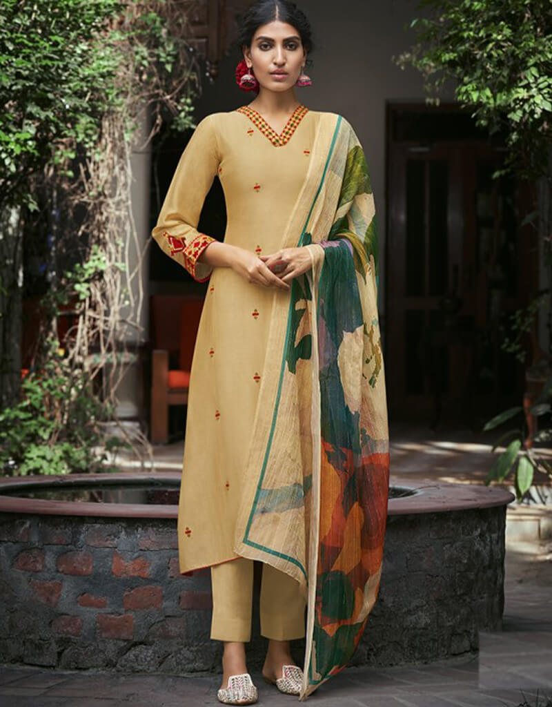 Beige Silk Pantsuit for Women - Elegant Pure Silk Business Suit for Office & Formal Events